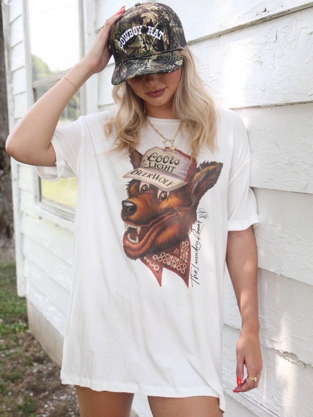 The Laundry Room Coors Light 'Beerwolf' Oversized Graphic Tee - Urban Outfitters